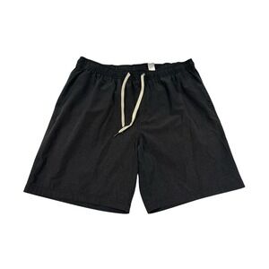Fair Harbor Men's XL Boardshorts Navy Blue Lined Swim Trunks Drawstring Shorts